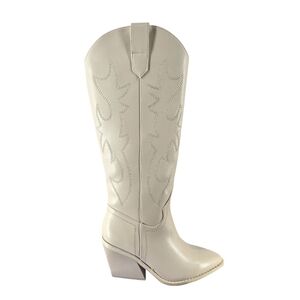 Madden Girl Arizona western knee high boots - bone Paris - Size 6 - NWT